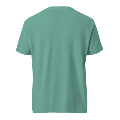 Back view of the seafoam garment-dyed women’s Christian T-shirt