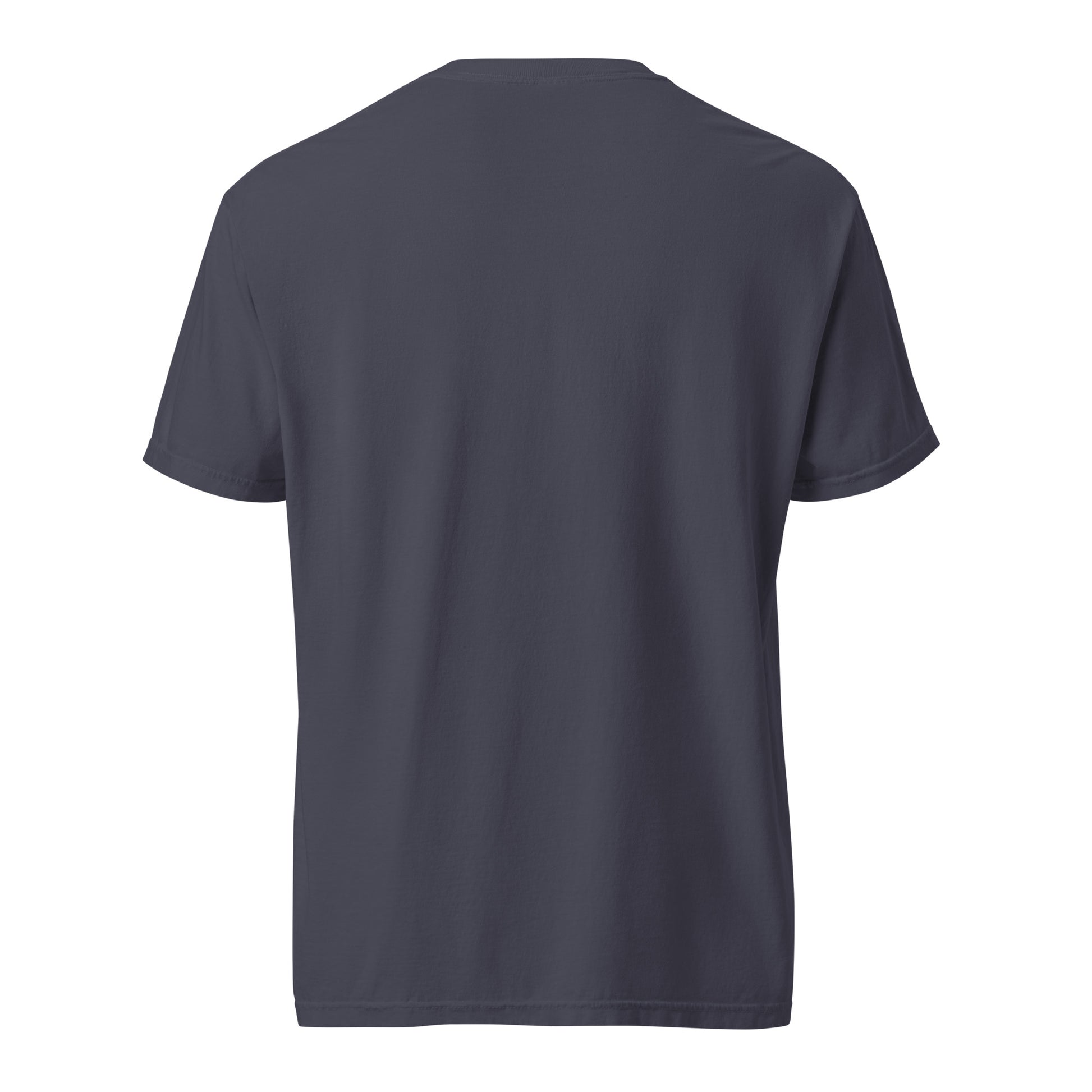 Back view of navy Jesus Changes Everything women's Christian tee.
