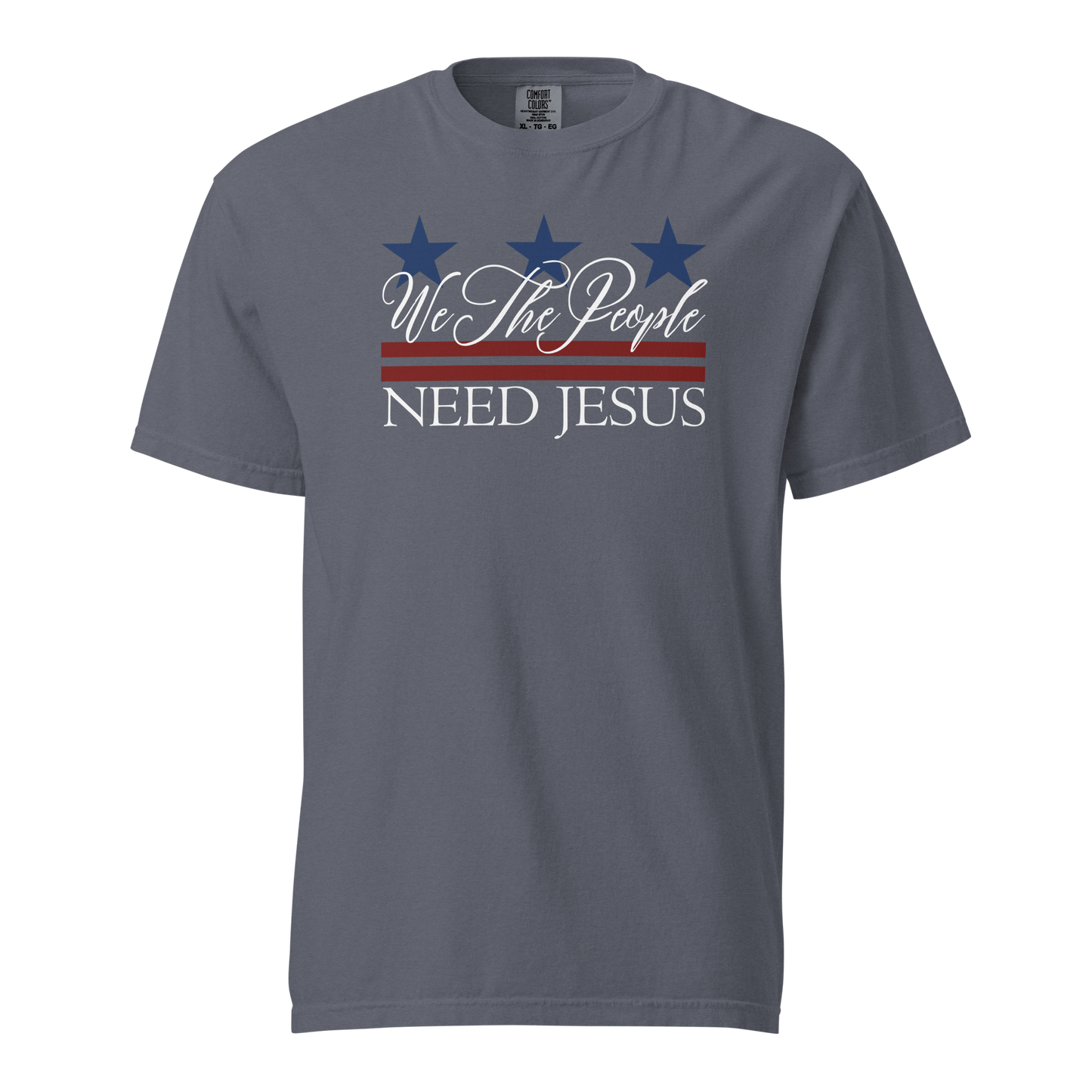 We The People Need Jesus Women's Patriotic Christian T-Shirt