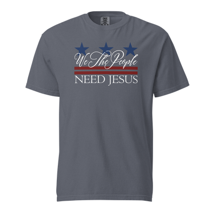 We The People Need Jesus Women's Patriotic Christian T-Shirt