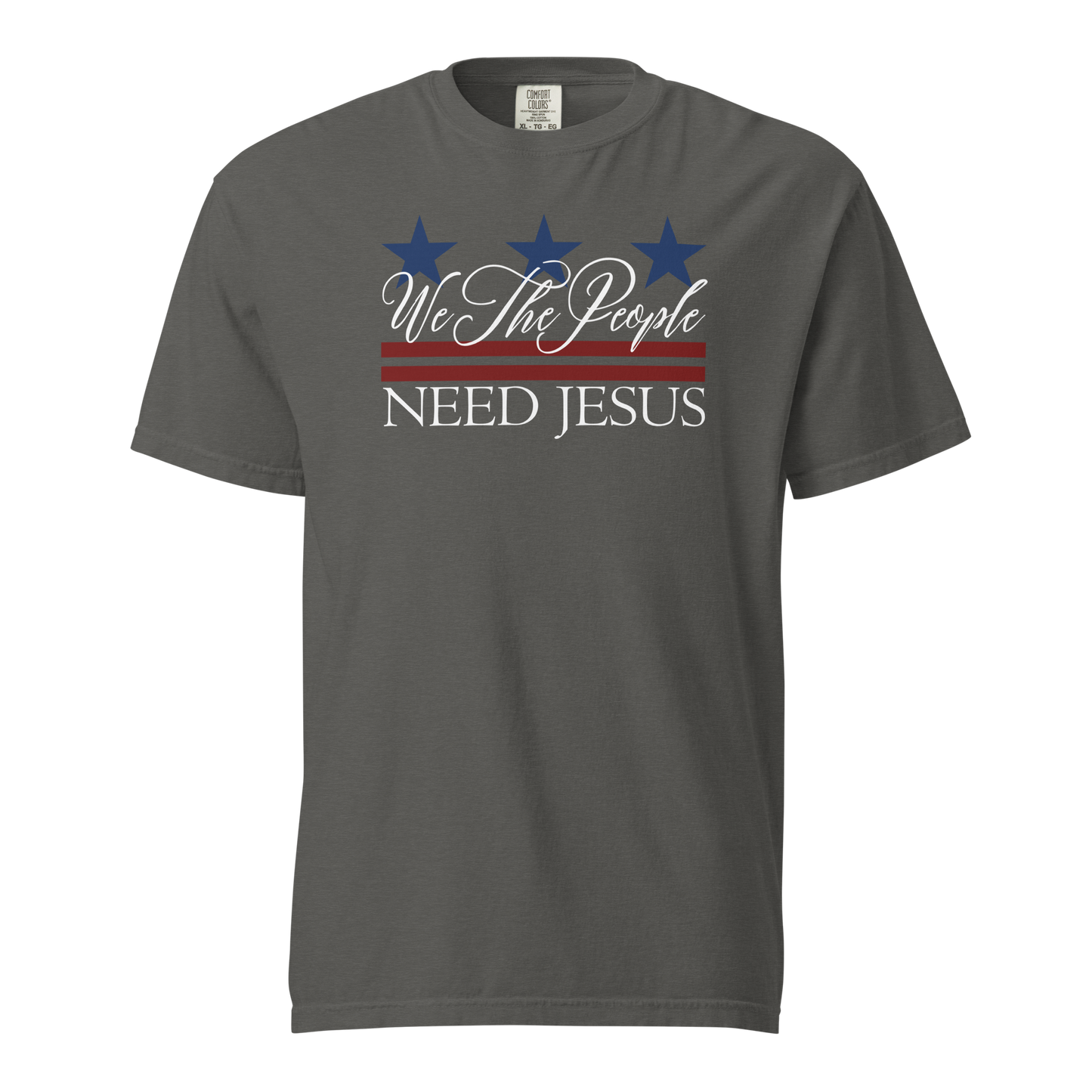 We The People Need Jesus Women's Patriotic Christian T-Shirt